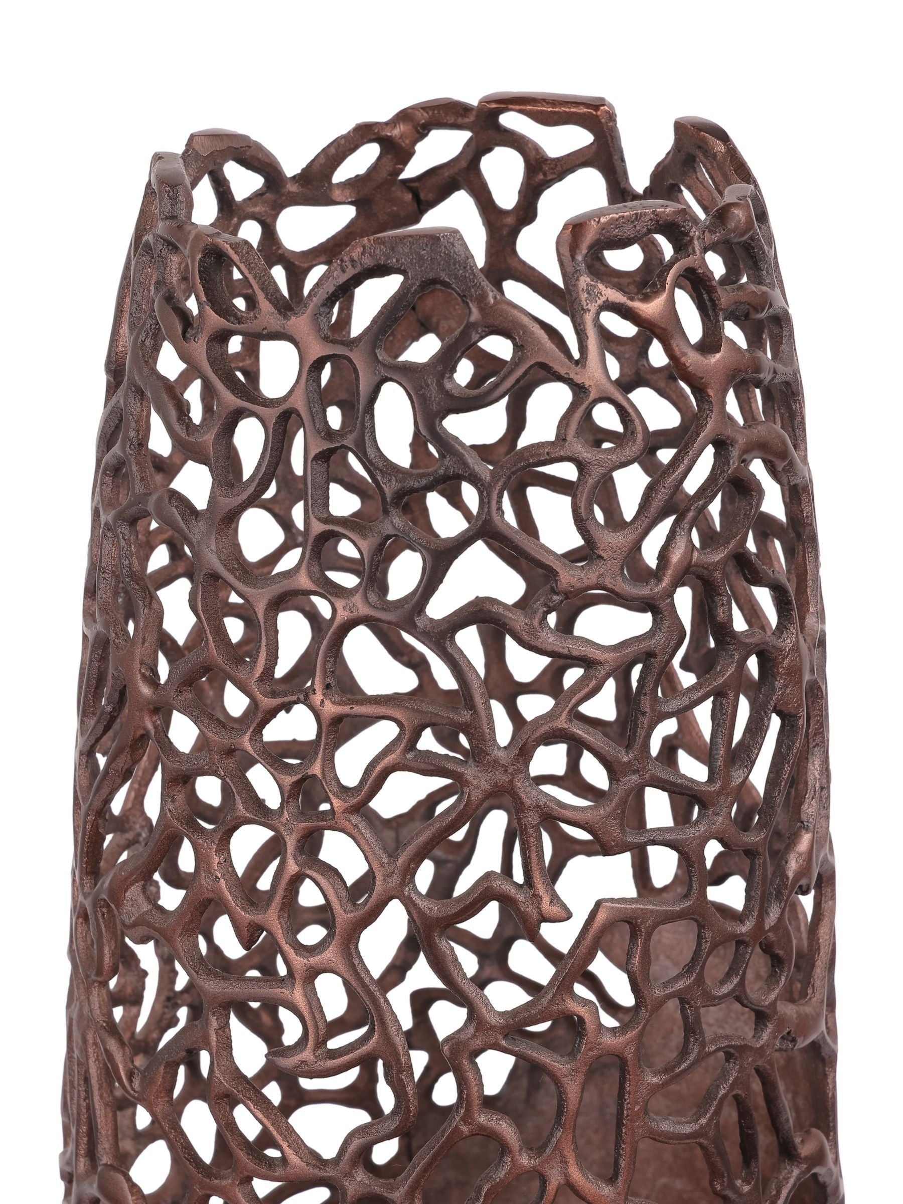 Libra Interiors Apo Coral raw bronze large vase, UK version