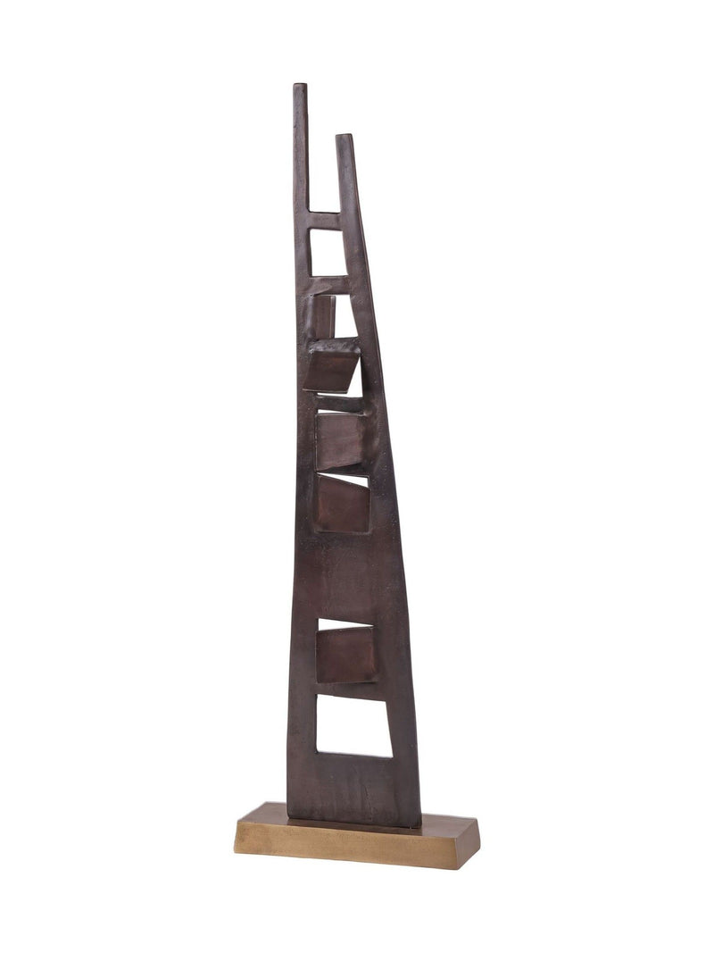 Libra Interiors Bronze Cairns abstract sculpture 92cm tall, UK version