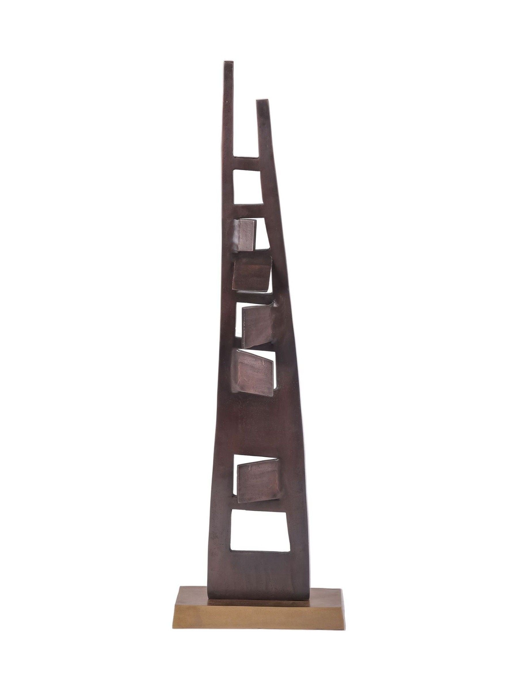 Libra Interiors Bronze Cairns abstract sculpture 92cm tall, UK version
