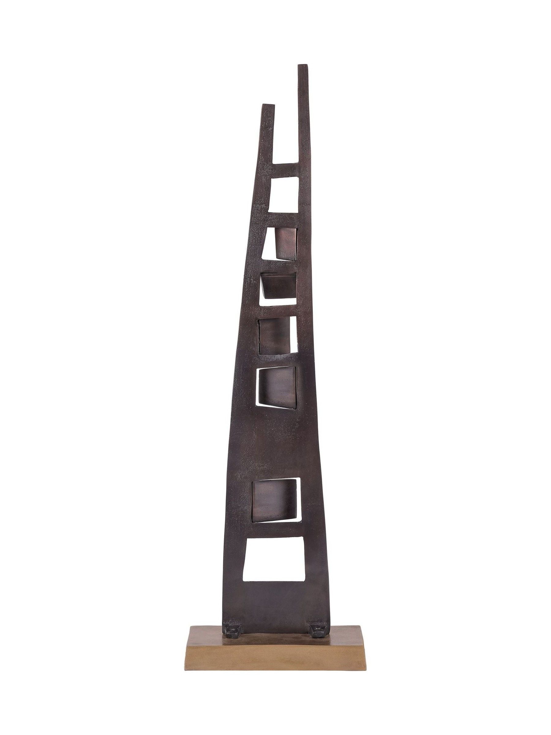 Libra Interiors Bronze Cairns abstract sculpture 92cm tall, UK version