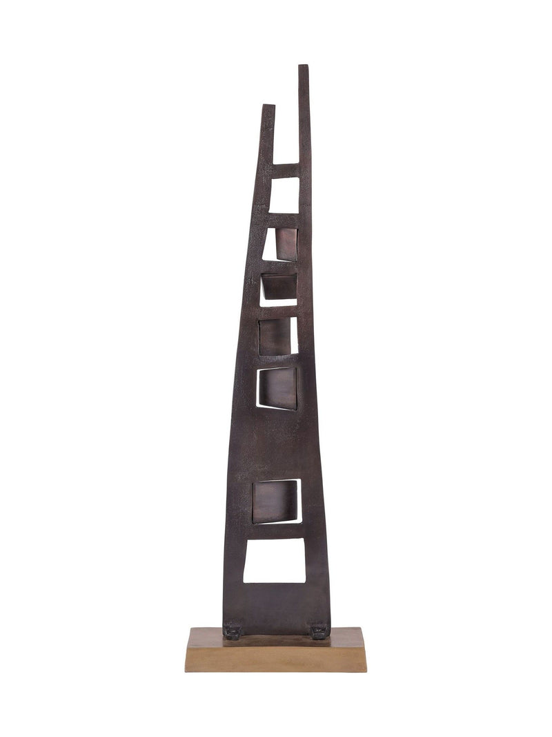 Libra Interiors Bronze Cairns abstract sculpture 92cm tall, UK version