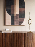 Libra Interiors brass abstract sculpture ornament, imported from the UK