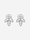 Inicio sterling silver plated crystal floral drop earrings, imported from the UK