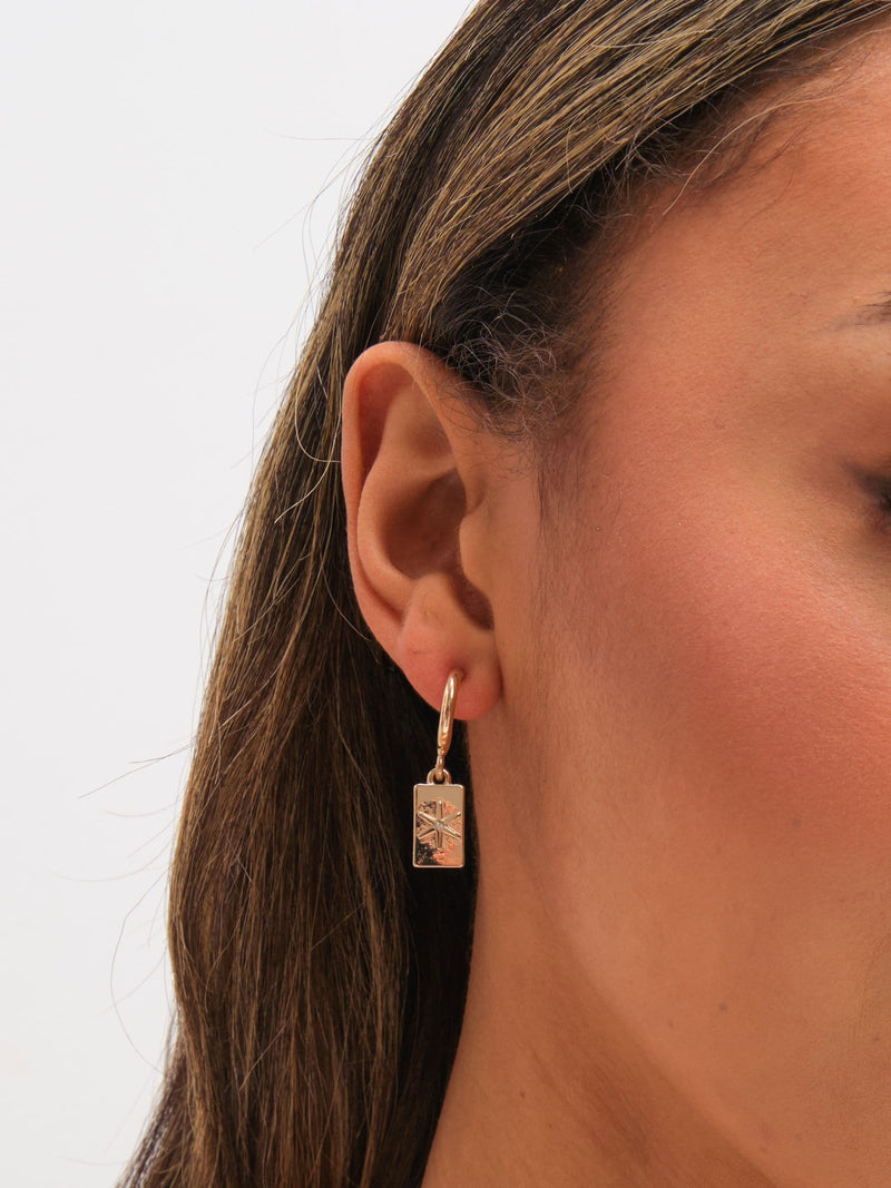 Mood gold tone heart charm earrings pack of 3, UK version