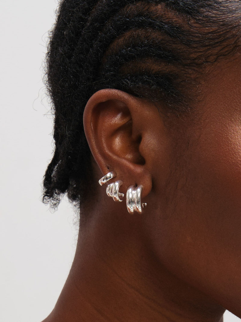 Mood gold tone hoop earrings 3 pack, imported from the UK