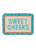 Furn Aqua Sweet Cheeks cotton frill bath mat 50x80cm, UK version