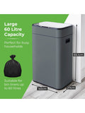 Tower grey ozone 60L sensor stainless steel bin (British brand)
