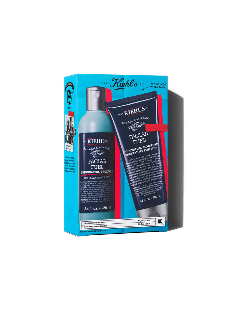 Kiehls Facial Fuel Set skincare set (British brand)