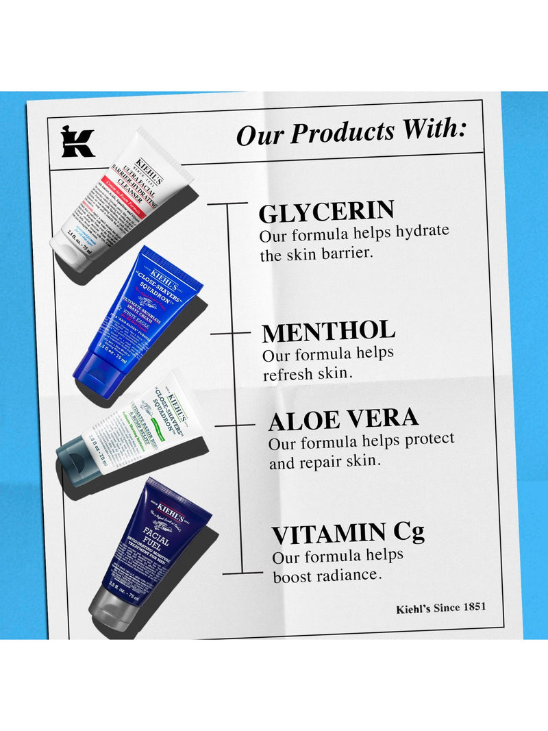 Kiehl's shaving set with four products - British product