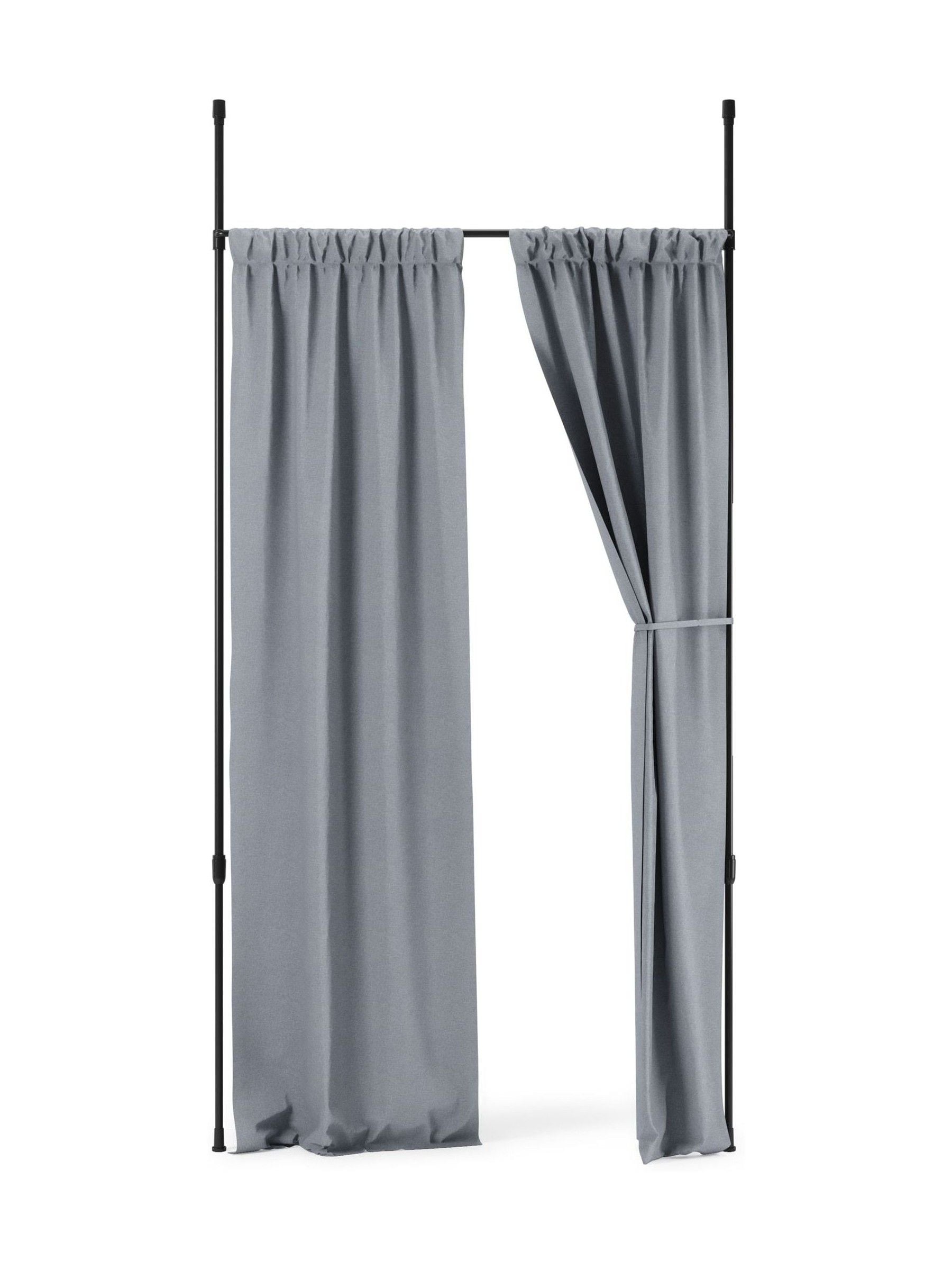Umbra black curtain pole room divider 91-167cm - British product