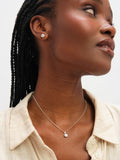 Inicio cubic zirconia bezel set necklace and earrings (British brand)