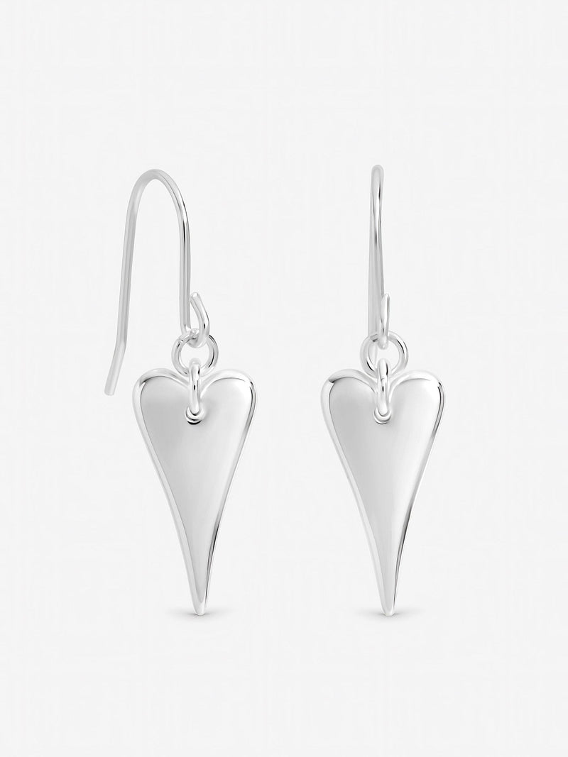 Inicio heart fishhook earrings 12mm (British brand)