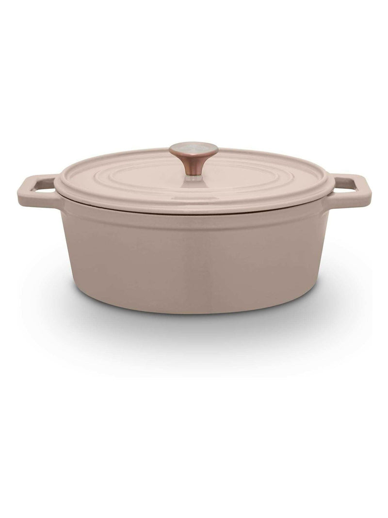 Barbary and Oak Nattura Teal Cast Iron Oval Casserole 3.2L