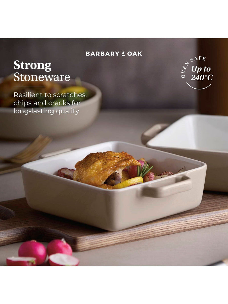 Barbary and Oak square baking dishes set of 2 20.5cm (British brand)
