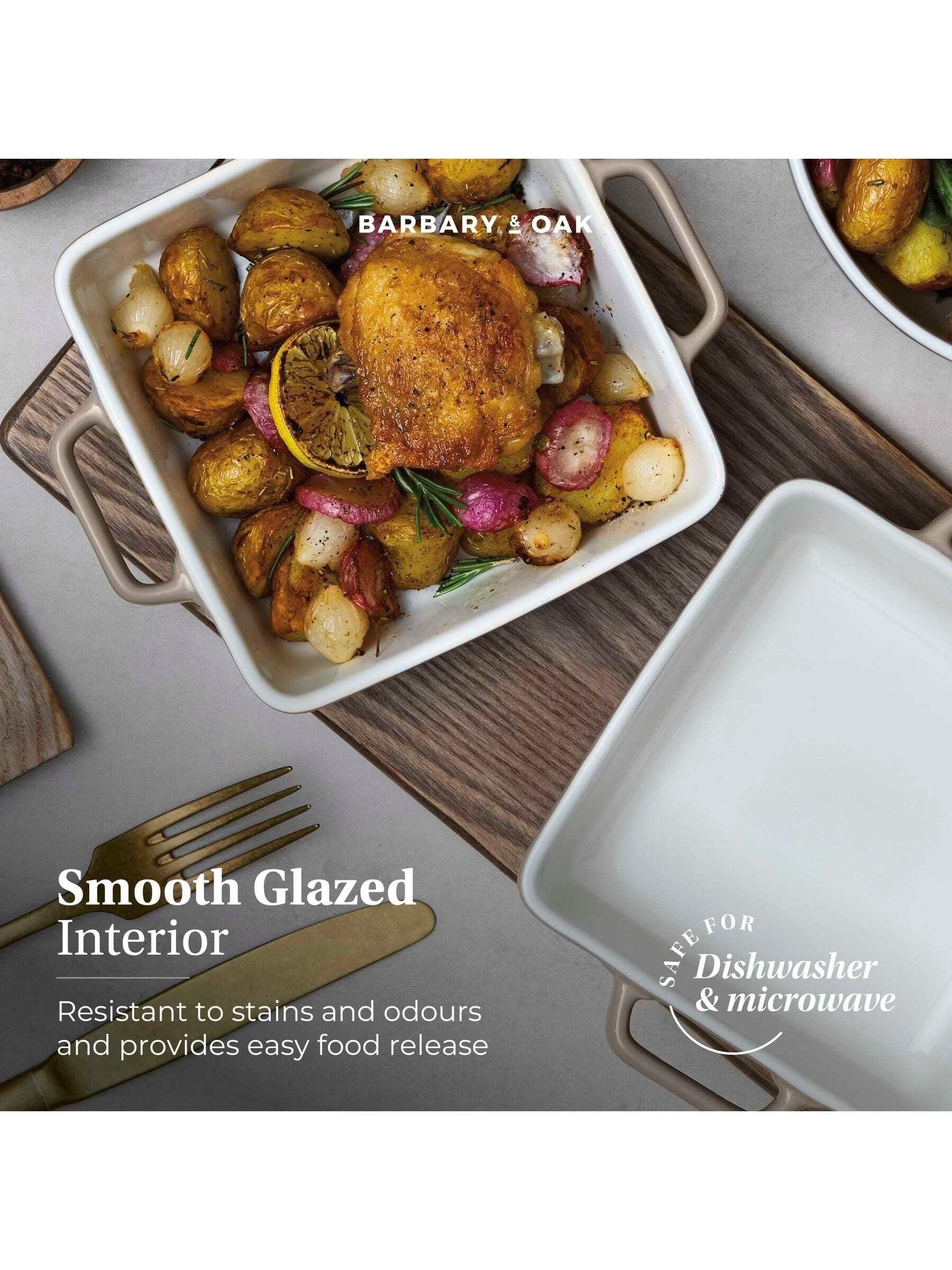 Barbary and Oak square baking dishes set of 2 20.5cm (British brand)