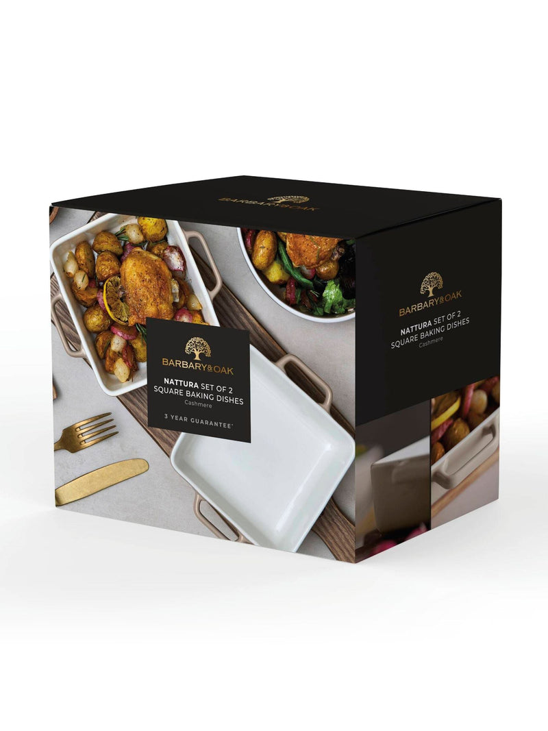 Barbary and Oak square baking dishes set of 2 20.5cm (British brand)