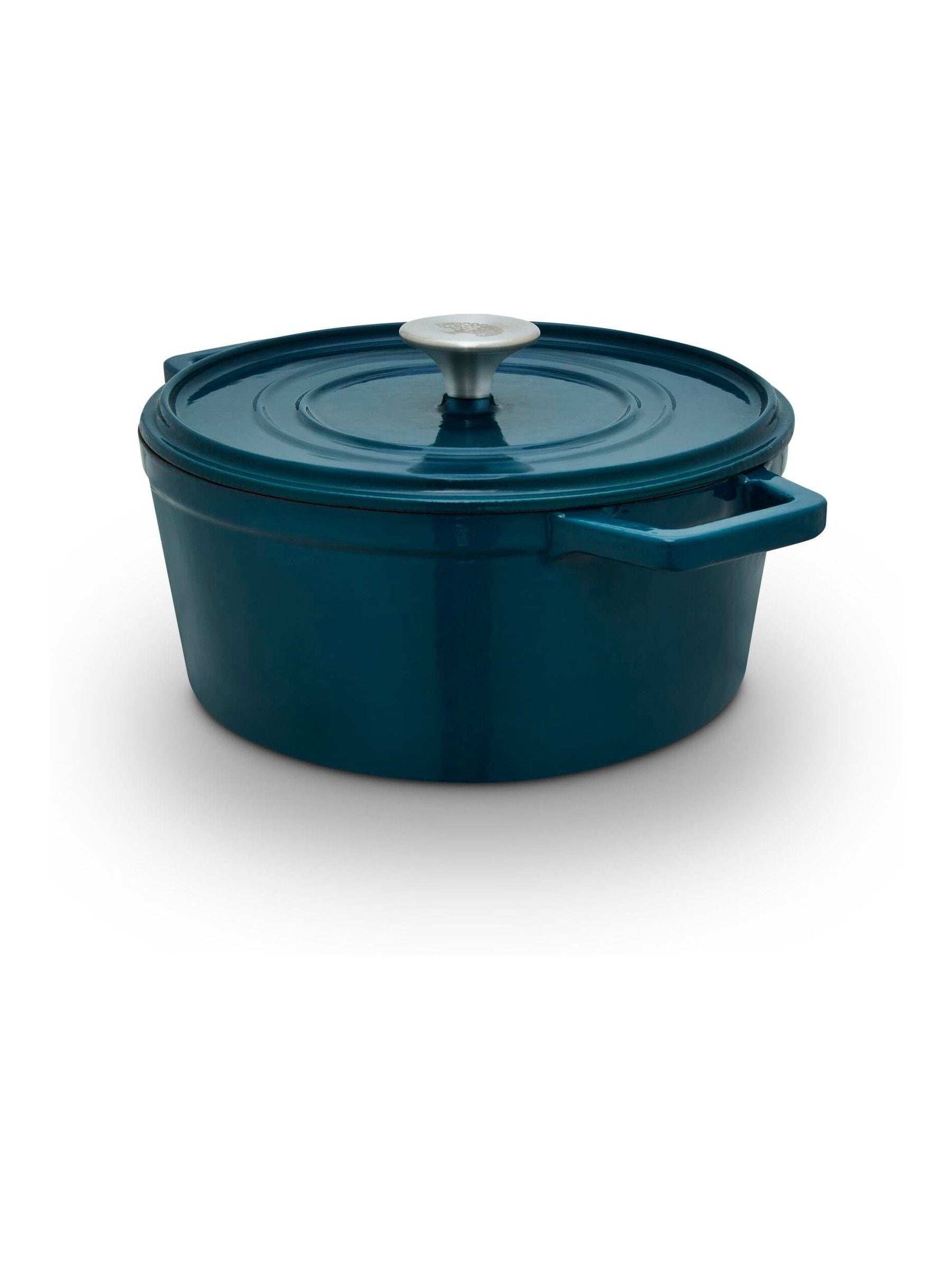 Barbary and Oak teal cast iron casserole 2.2L, imported from the UK