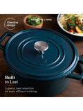 Barbary and Oak teal cast iron casserole 2.2L, imported from the UK