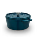 Barbary and Oak teal cast iron casserole 2.2L, imported from the UK