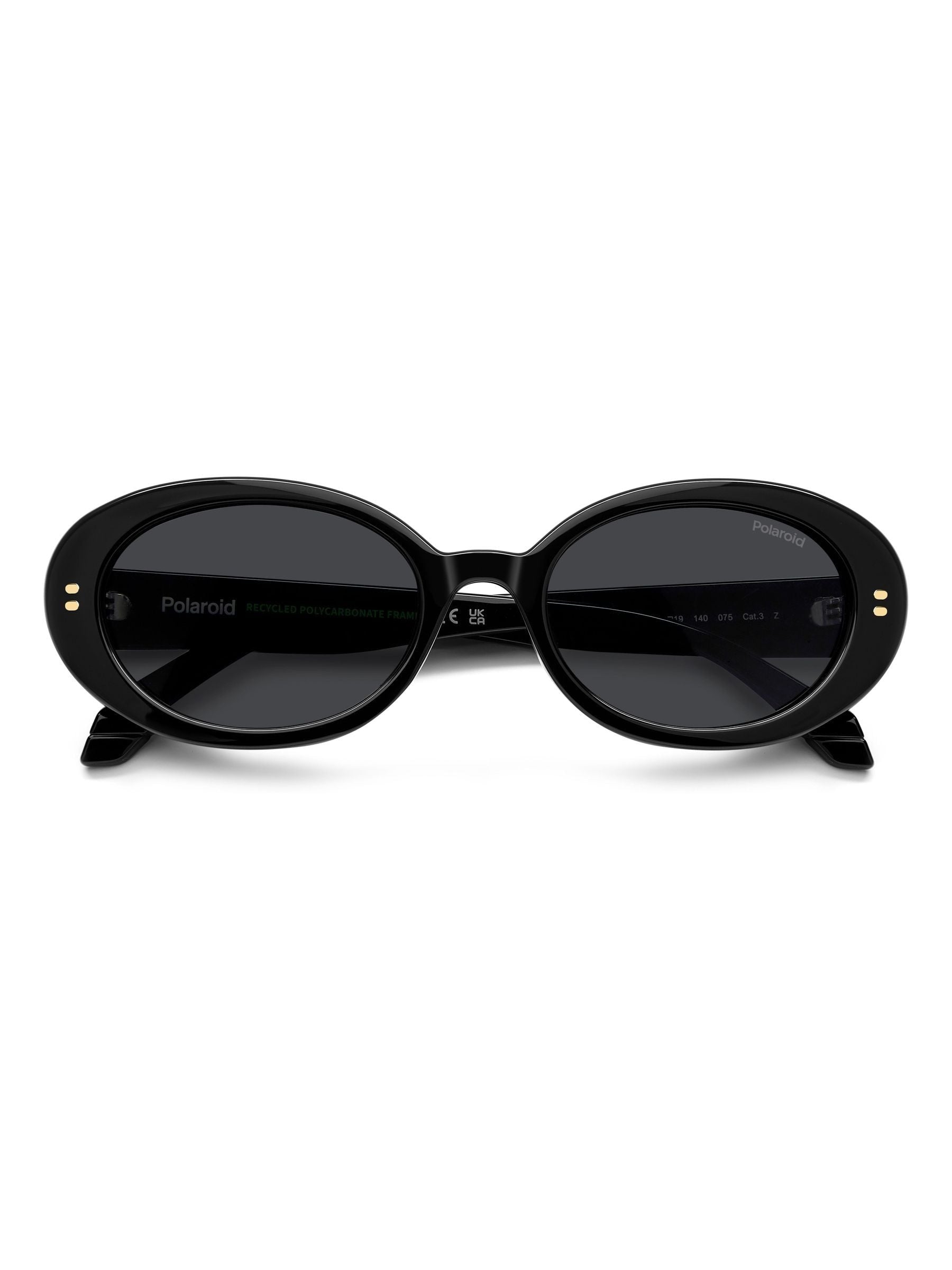 Polaroid sunglasses black oval - British product