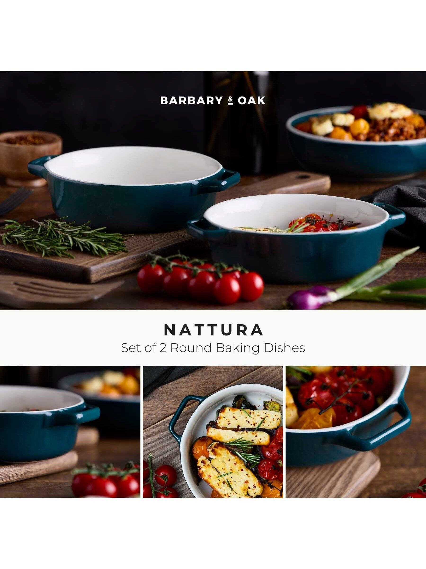 Barbary and Oak round baking dishes set of 2, UK version