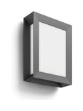 Philips black LED outdoor wall lantern, imported from the UK