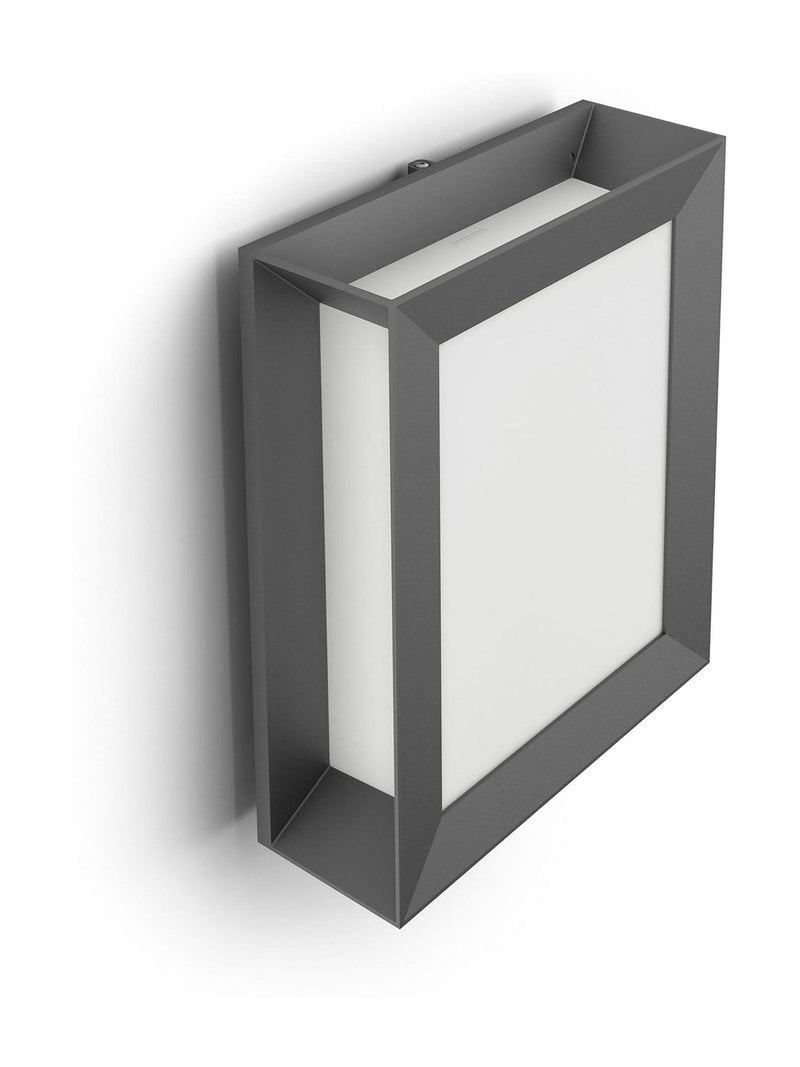 Philips black LED outdoor wall lantern, imported from the UK
