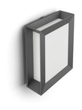 Philips black LED outdoor wall lantern, imported from the UK