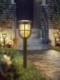 Philips black LED solar spike light (British brand)