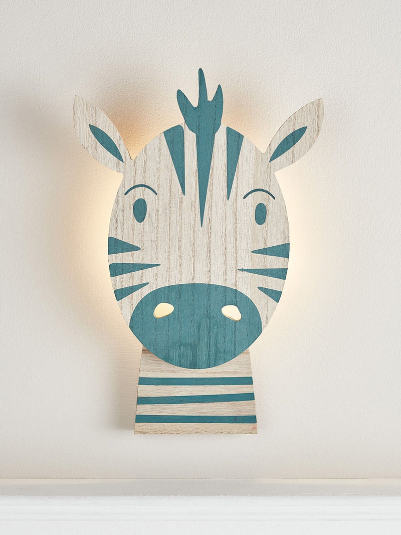 Lights4fun Multi Zebra wall light 30cm, imported from the UK