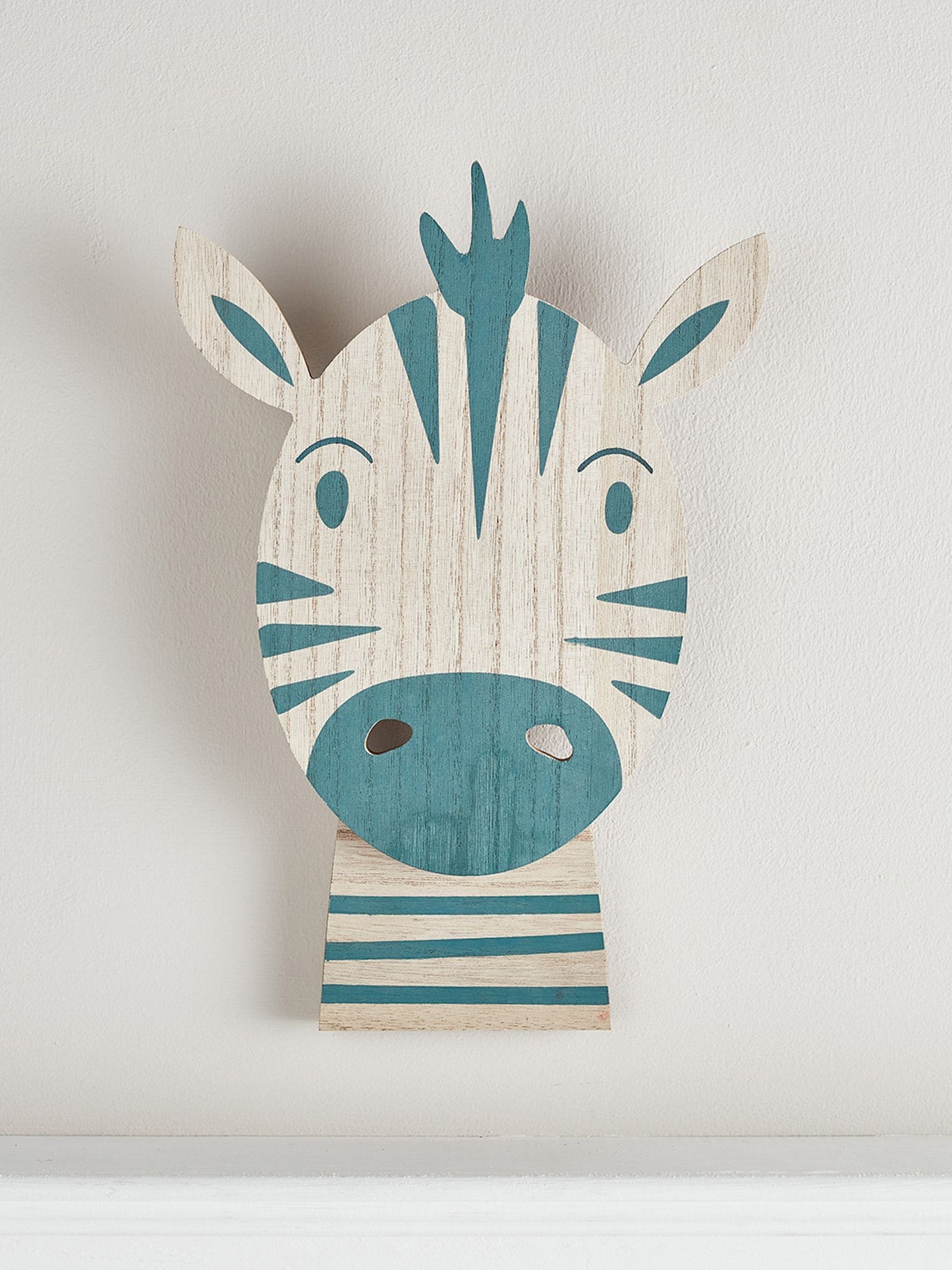 Lights4fun Multi Zebra wall light 30cm, imported from the UK