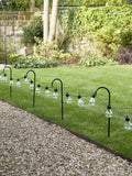 Lights4fun black shepherd's hooks set of 5 60cm (British brand)