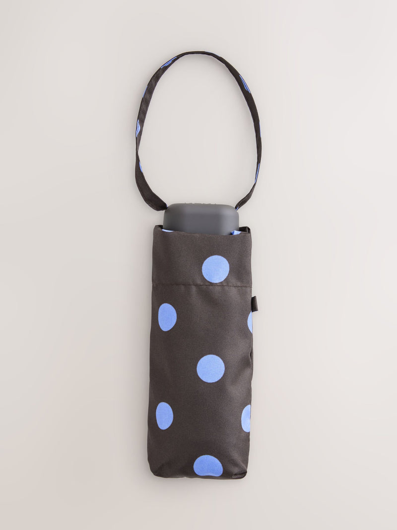 Compact Umbrella Black Print