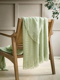 Fusion Appletree Blue Textured Knit Throw 180cm x 130cm