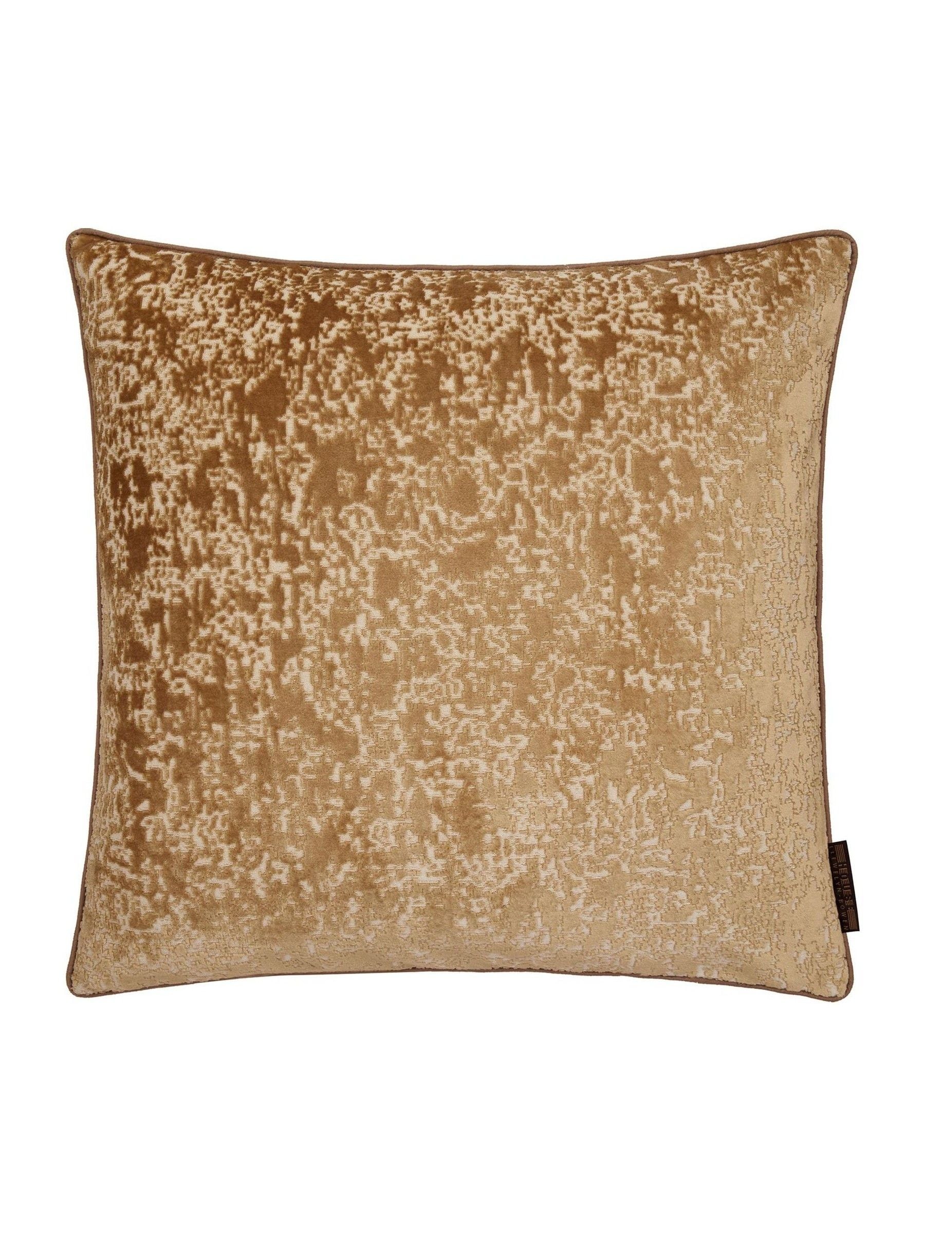 Laurence Llewelyn-Bowen gold jacquard cushion 55x55, UK version