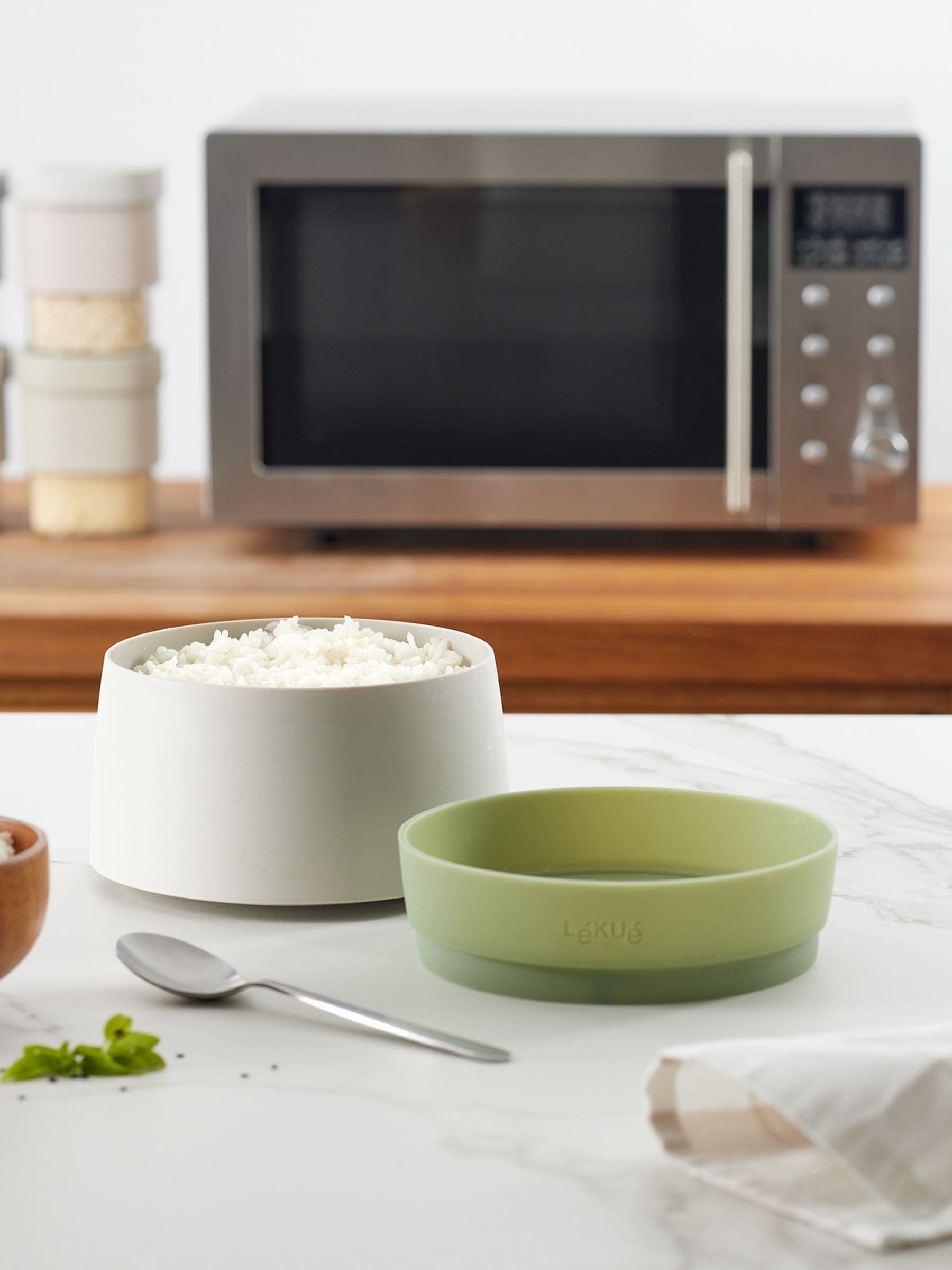 Lekue microwave quinoa and rice cooker, imported from the UK