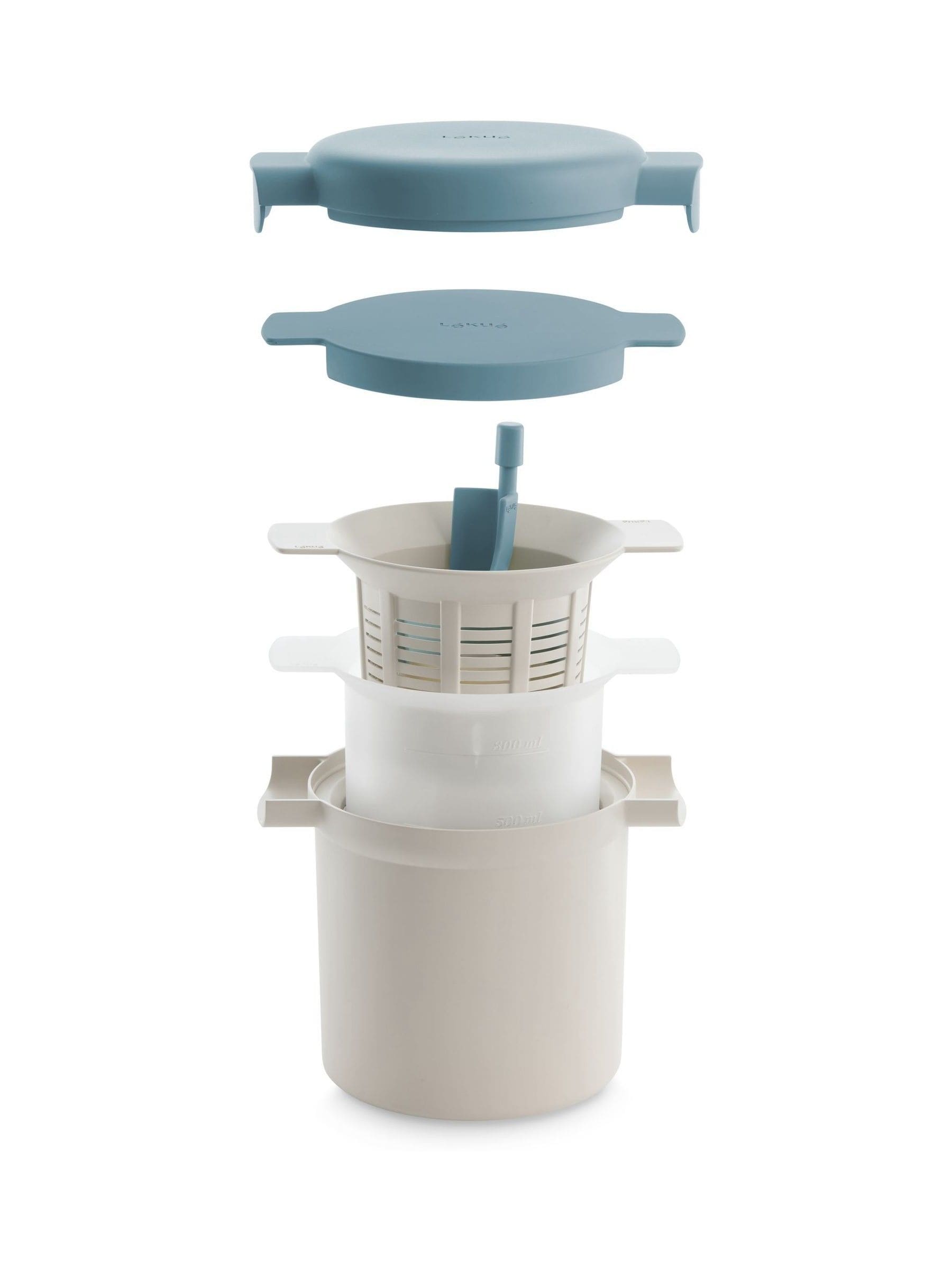 Lekue blue kefir & yogurt maker, imported from the UK