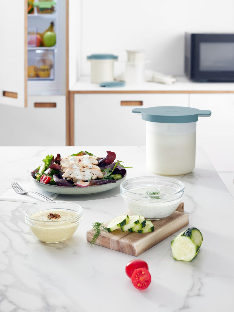 Lekue blue kefir & yogurt maker, imported from the UK