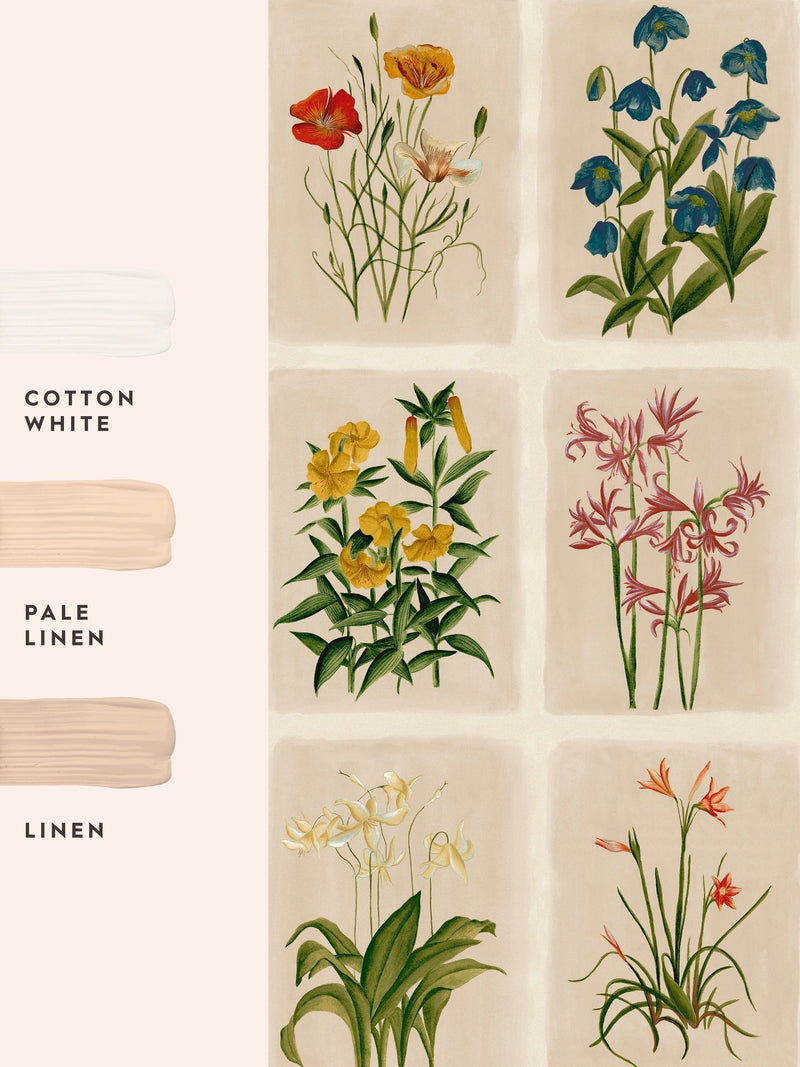 Laura Ashley Linen Pershore Postcards wallpaper 10m roll, imported from the UK