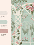 Laura Ashley Arlingham Gardens mural Eau De Nil 3m x 2.8m (British brand)