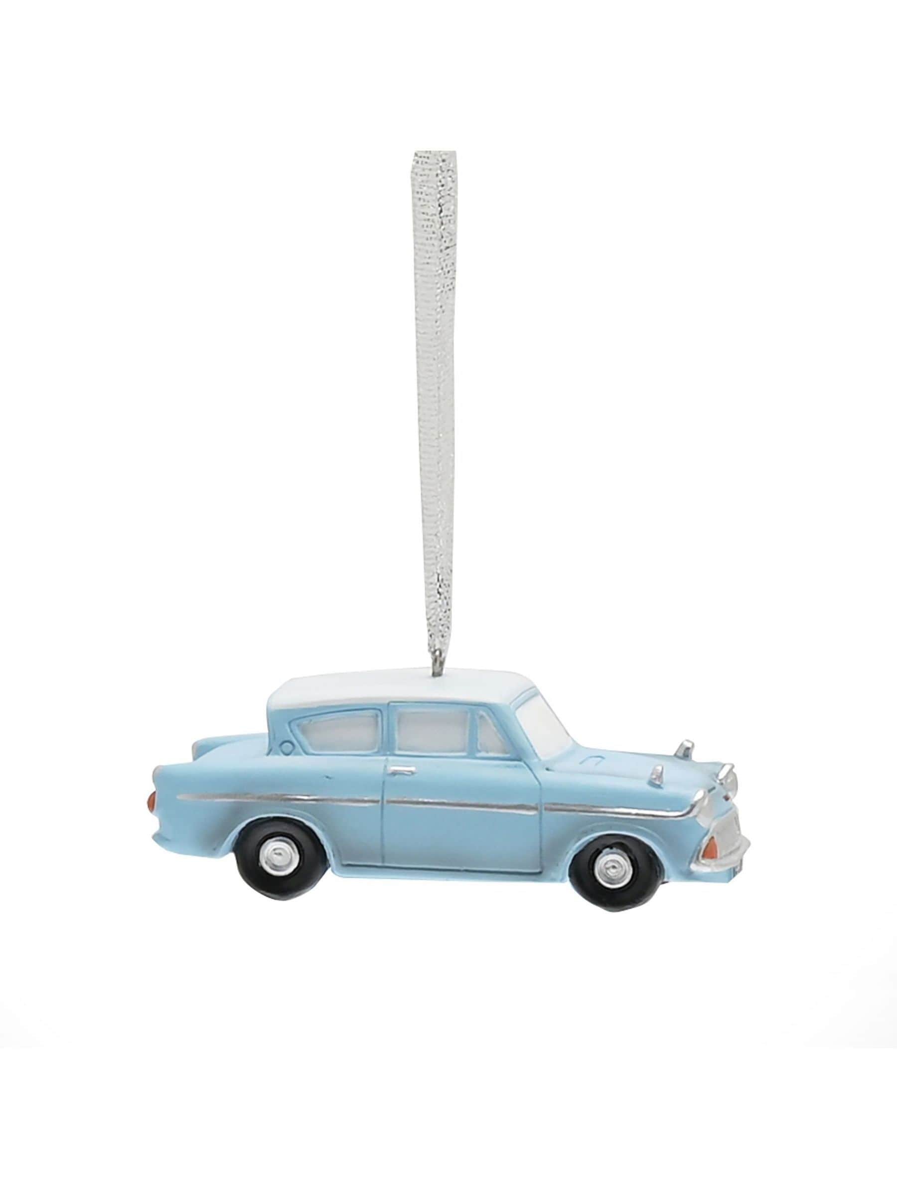 Widdop Flying Car Christmas bauble, imported from the UK