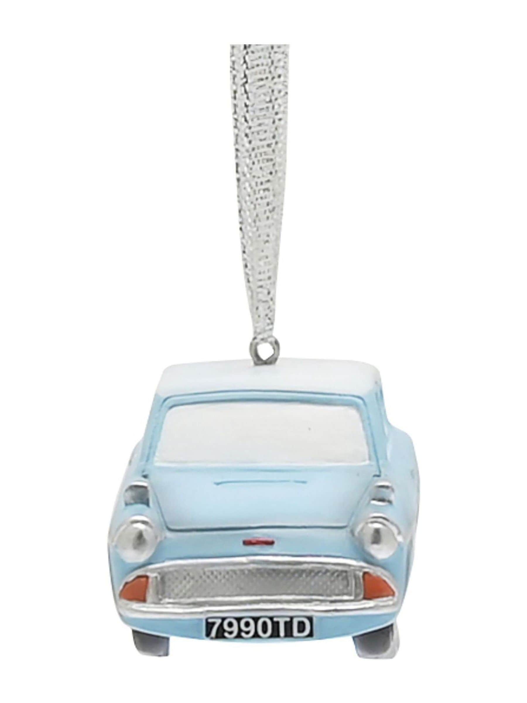 Widdop Flying Car Christmas bauble, imported from the UK
