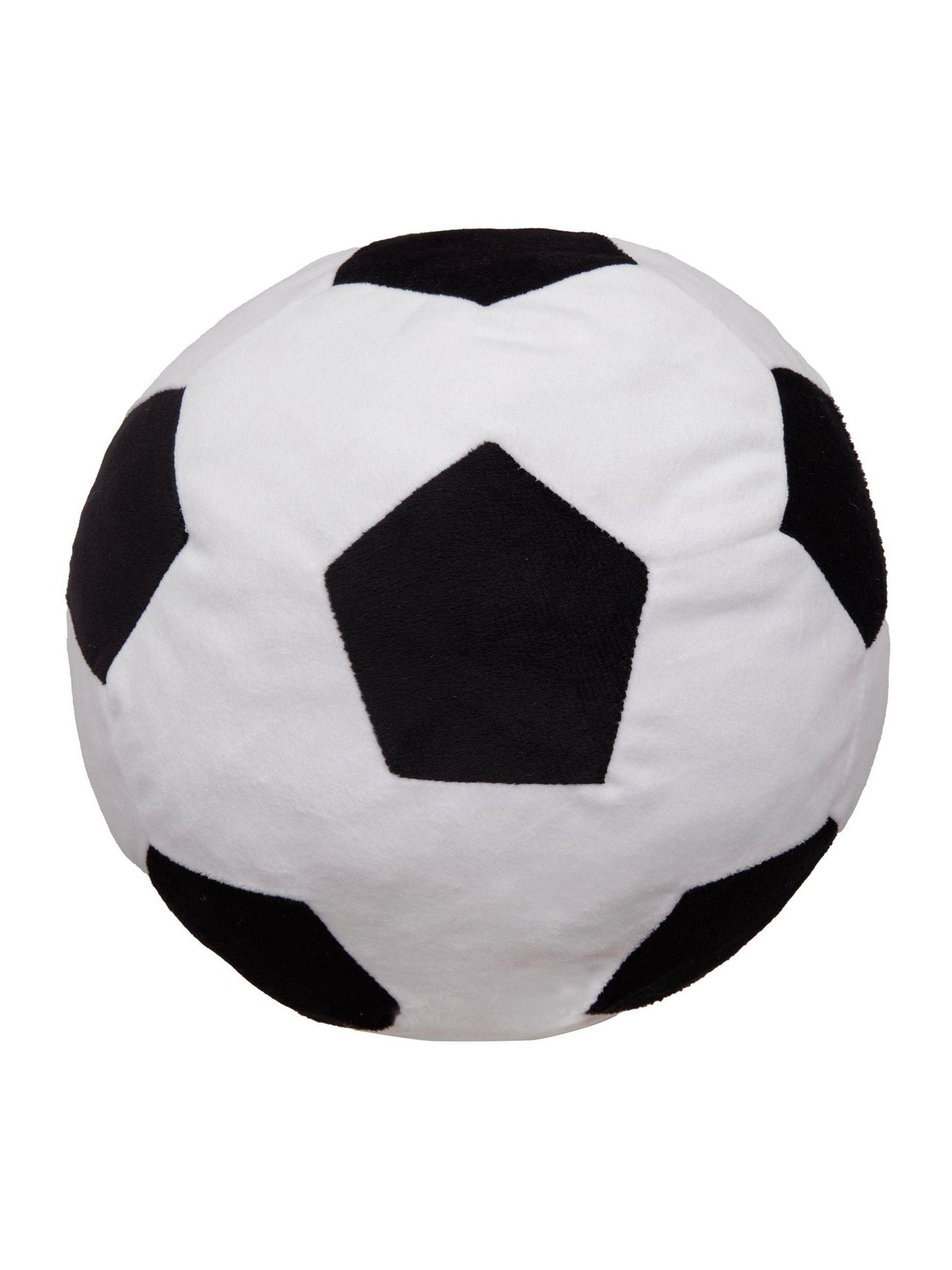 Bedlam black football velvet shaped cushion 22cm, UK version