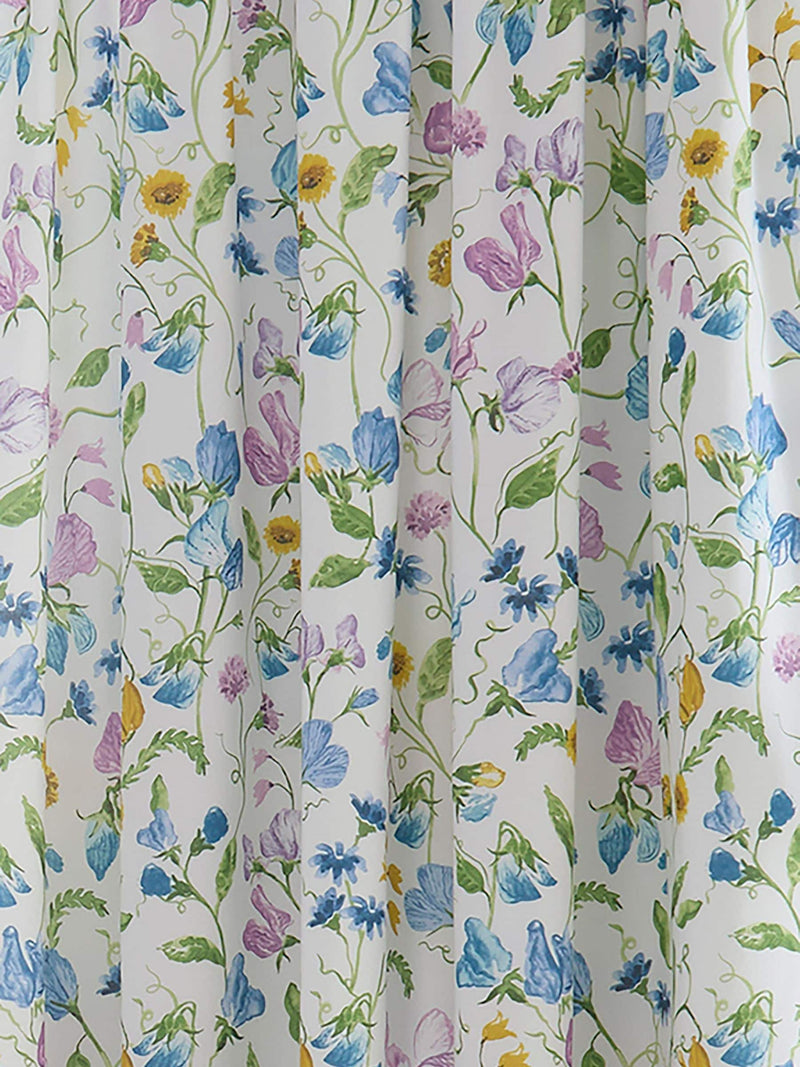 Dreams & Drapes Lilac Sweetpea Floral curtains, imported from the UK