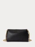 Lauren Ralph Lauren turnlock mini crossbody bag in black leather (British brand)