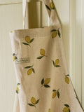 Sophie Allport Natural Lemons linen apron - British product