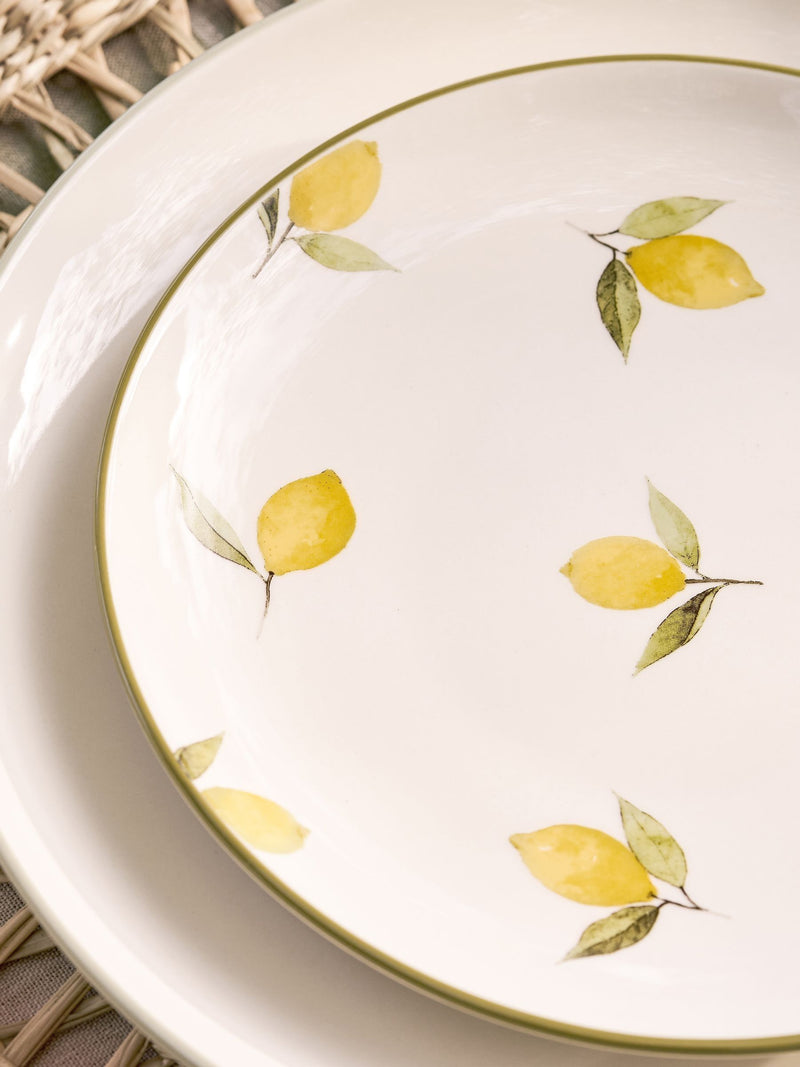 Sophie Allport stoneware side plate lemons design 28cm (British brand)