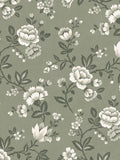 Laura Ashley antique green Bradenbury Trail wallpaper sample A4, UK version