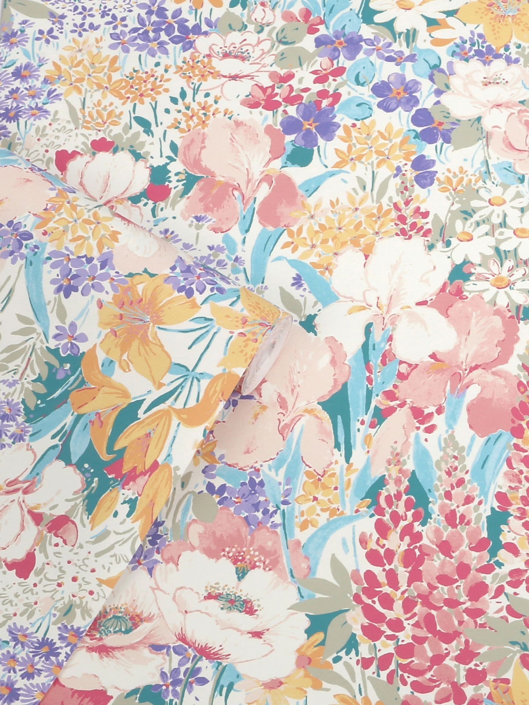 Laura Ashley Everingham Meadow wallpaper sample A4, UK version