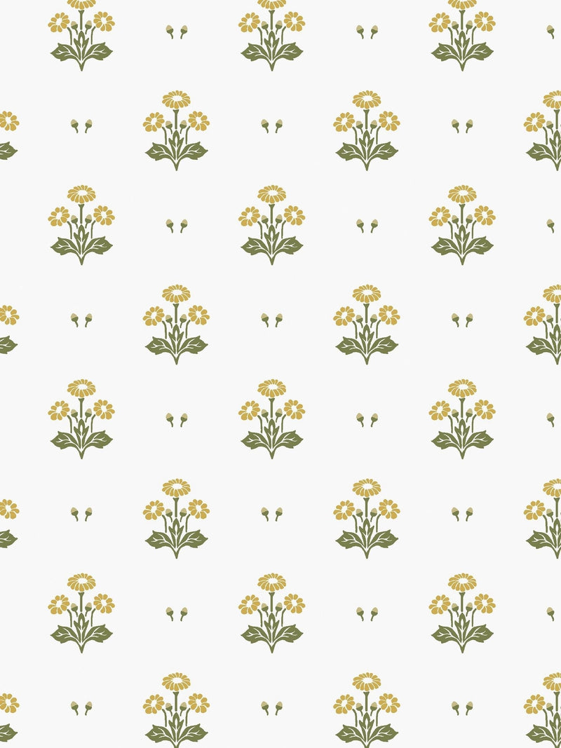 Laura Ashley Harthill Daisy wallpaper sample A4, imported from the UK
